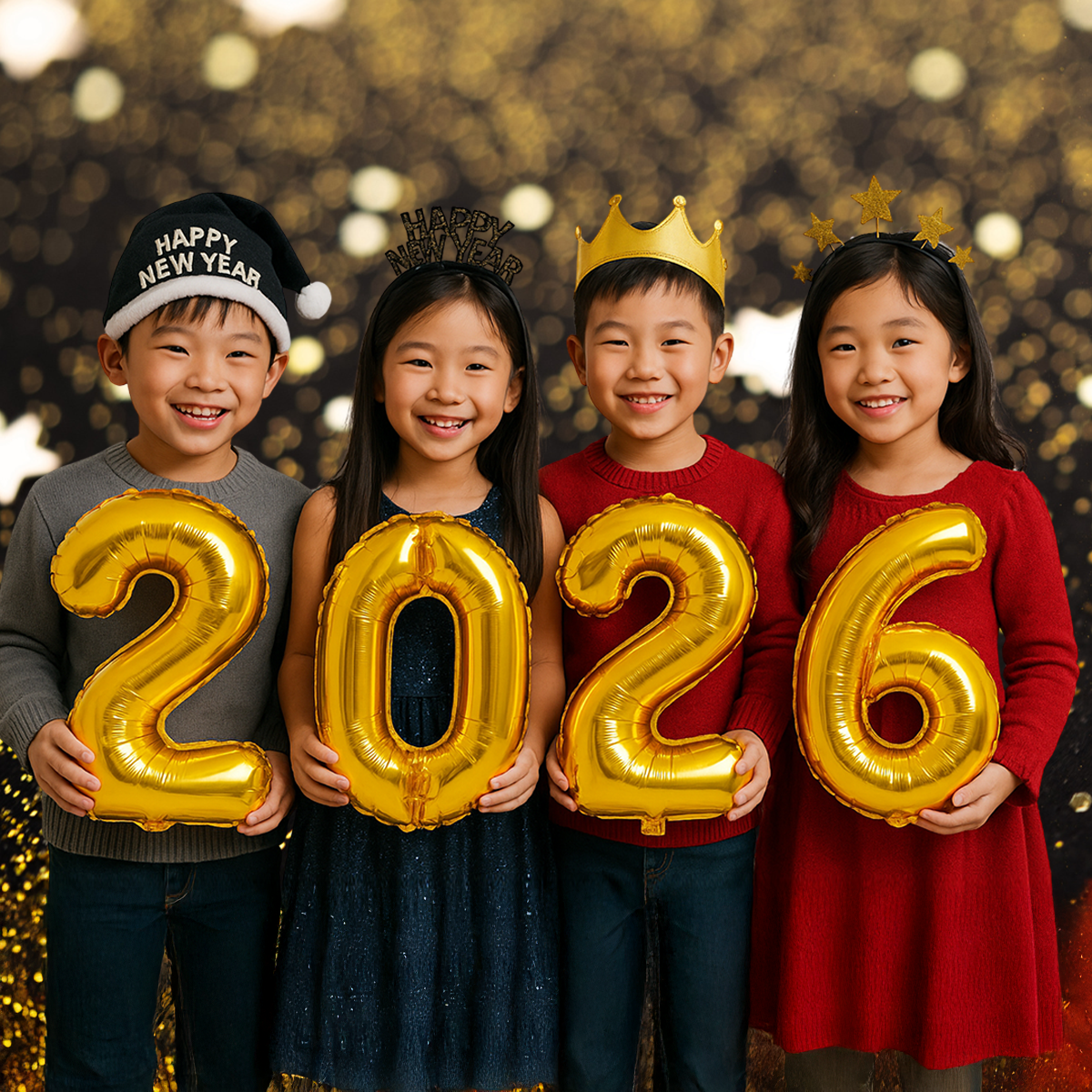 2026 NUMBER FOIL BALLOON 16 INCH