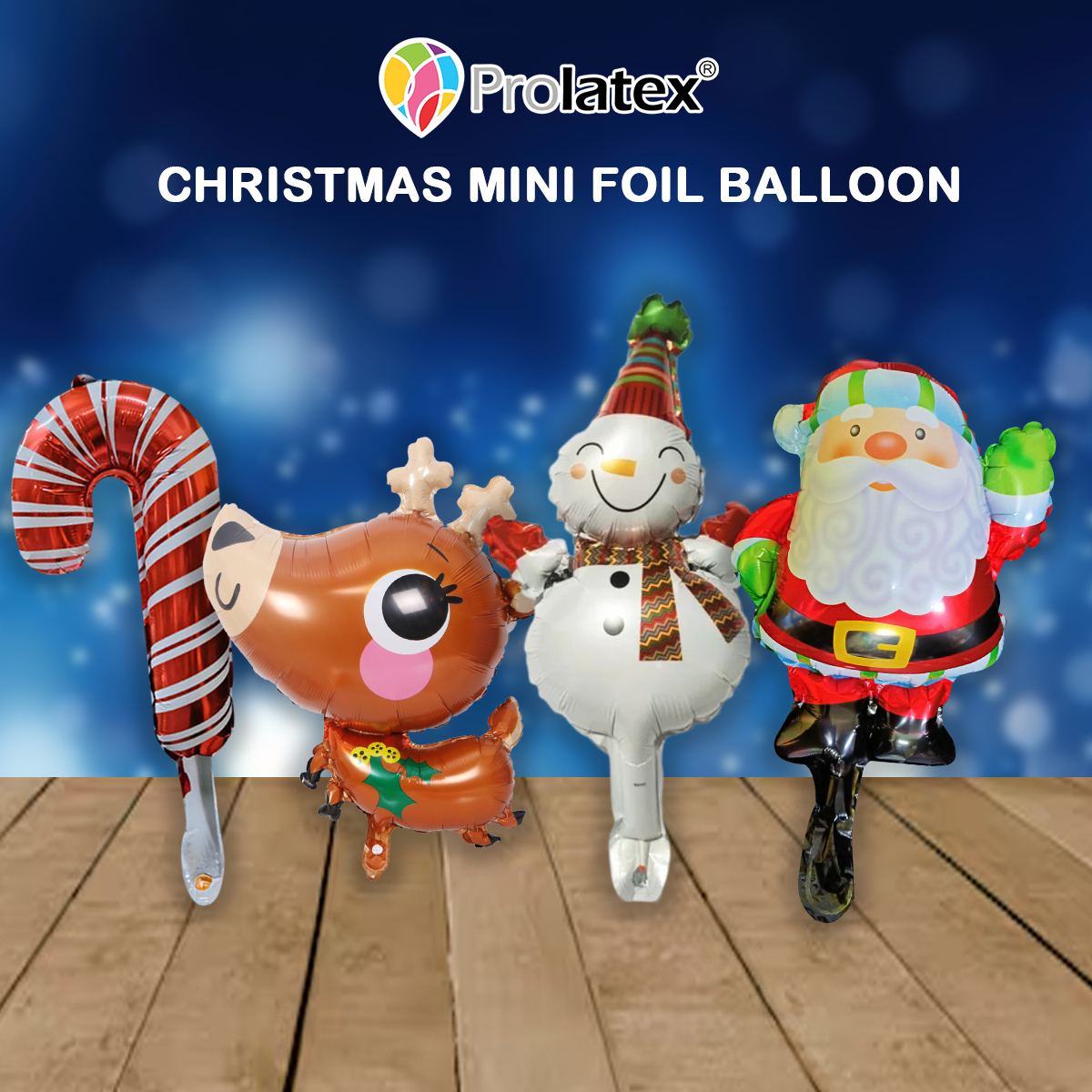 CHRISTMAS MINI FOIL BALLOONS