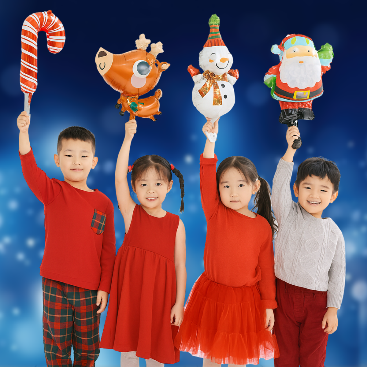 CHRISTMAS MINI FOIL BALLOONS