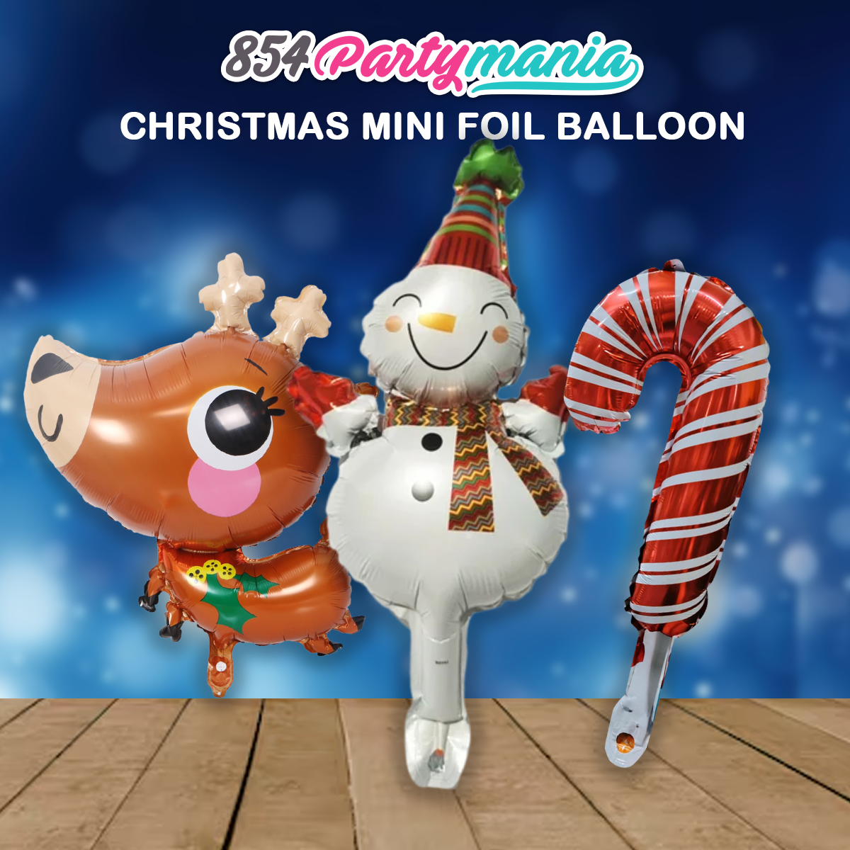 CHRISTMAS MINI FOIL BALLOONS