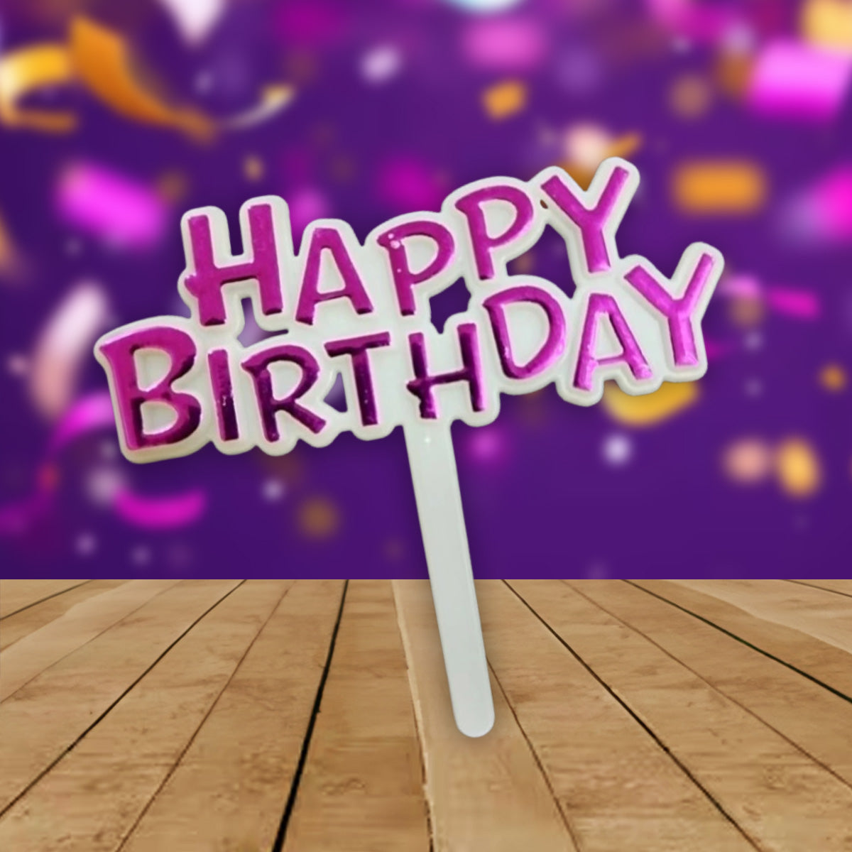 CAKE TOPPER HAPPY BIRTHDAY SMALL RANDOM ASSORTED