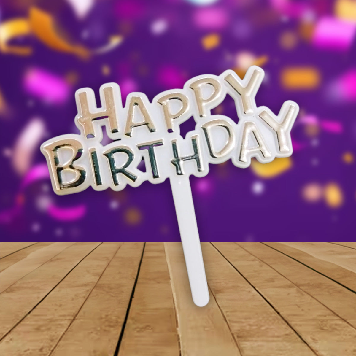 CAKE TOPPER HAPPY BIRTHDAY SMALL RANDOM ASSORTED