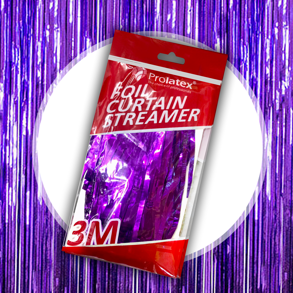 3METER FOIL CURTAIN SHINY