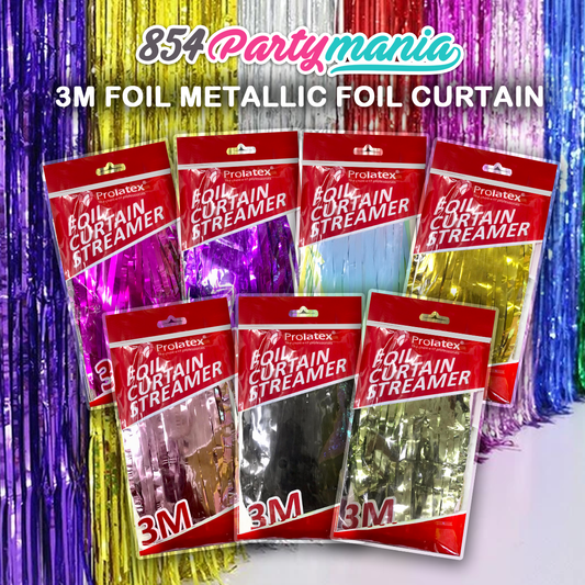3METER FOIL CURTAIN SHINY