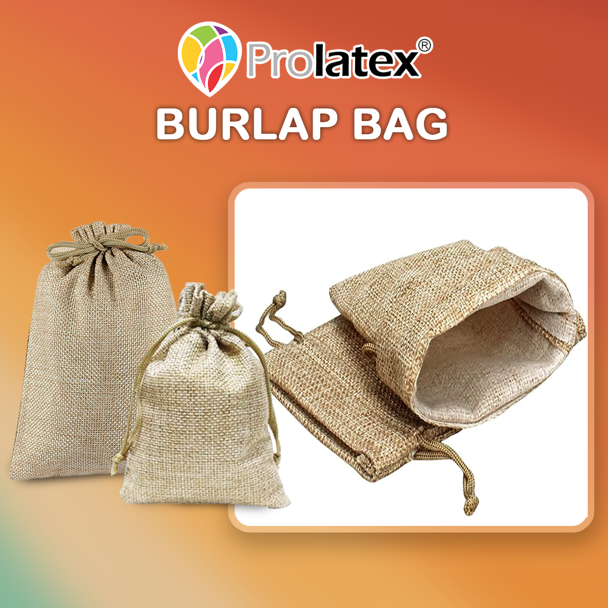 BURLAP BAG 50pcs