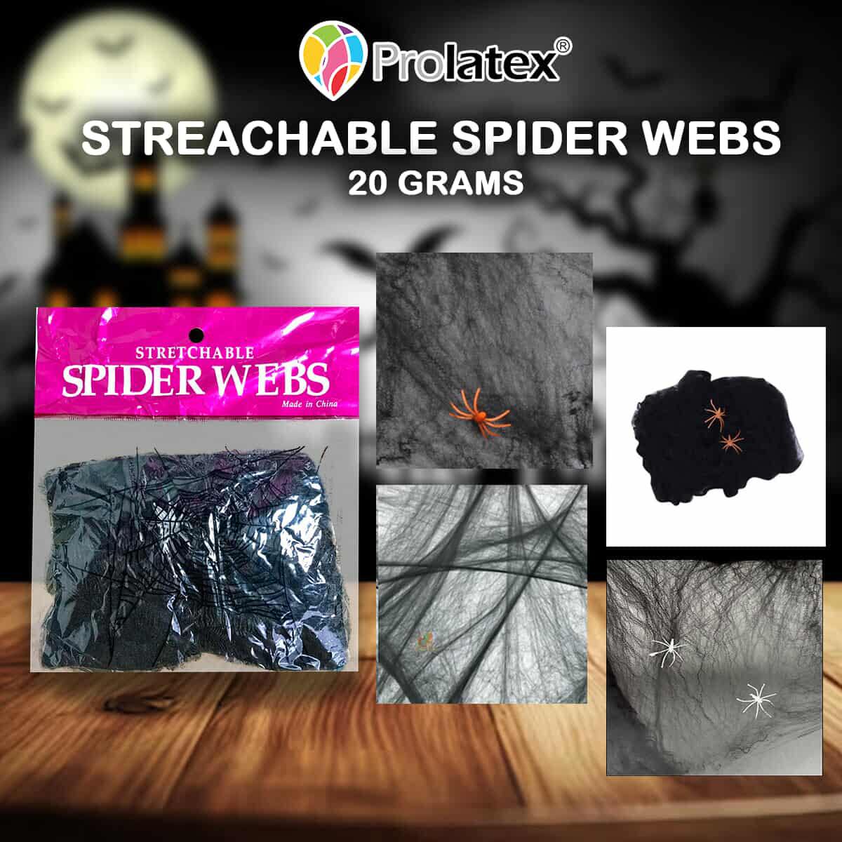 SPIDER WEB 20 GRAMS HALLOWEEN (sold by 10's)