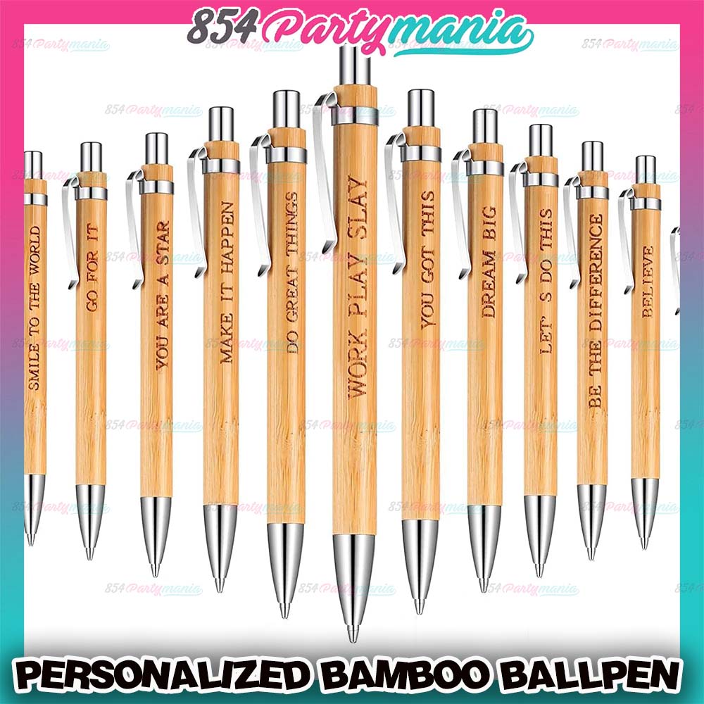 PERSONALIZED BAMBOO BALLPEN 6PCS