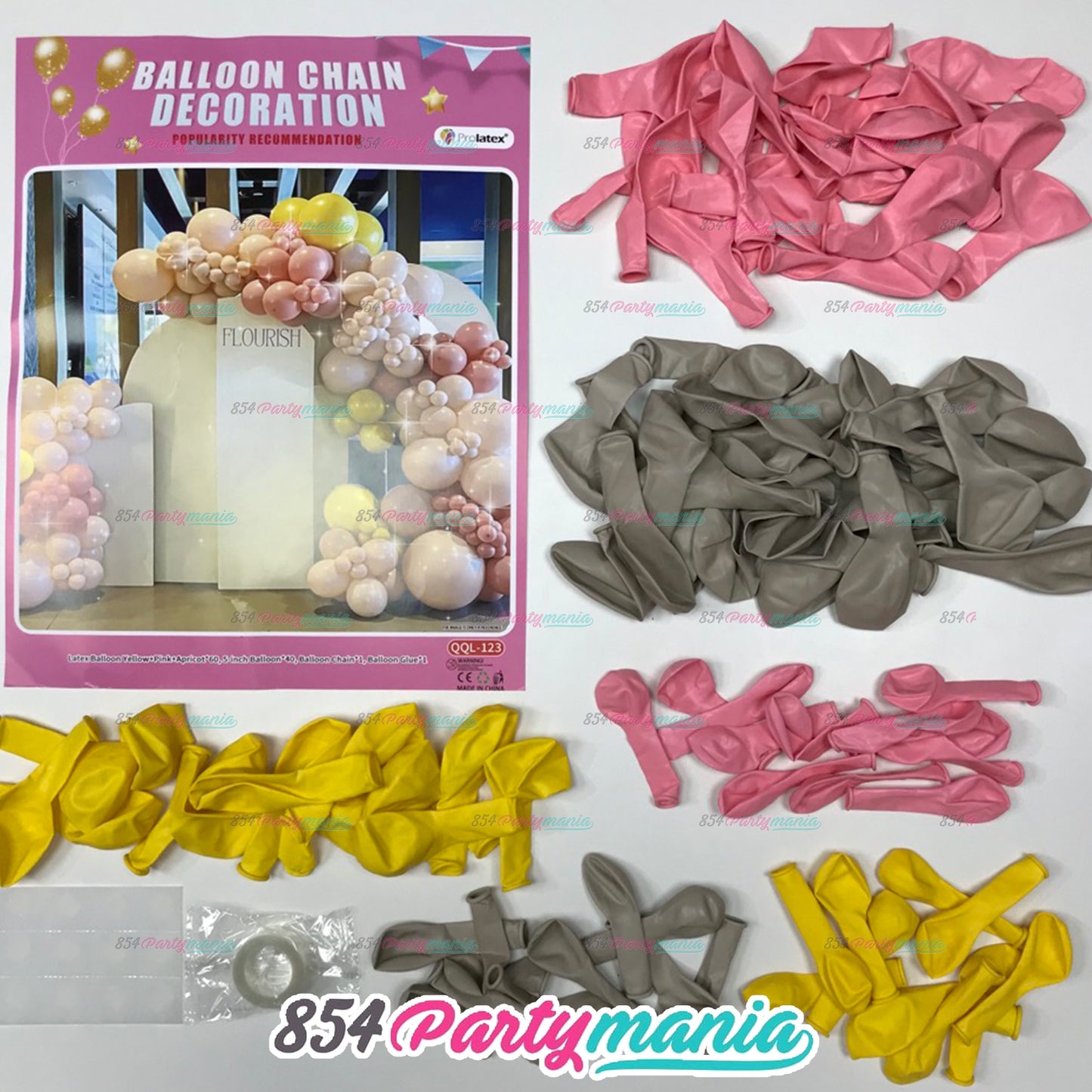 BALLOON GARLAND SETS-BLUSHINGPINK-QQL-123