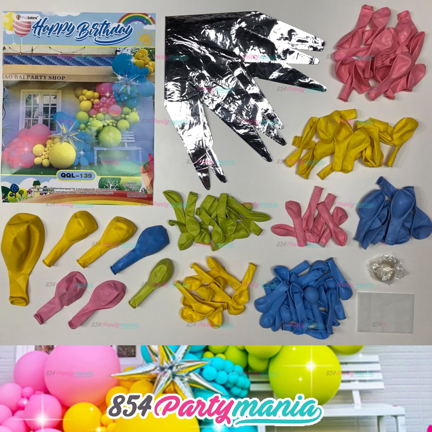 BALLOON GARLAND SETS-COLORFUL-QQL-139