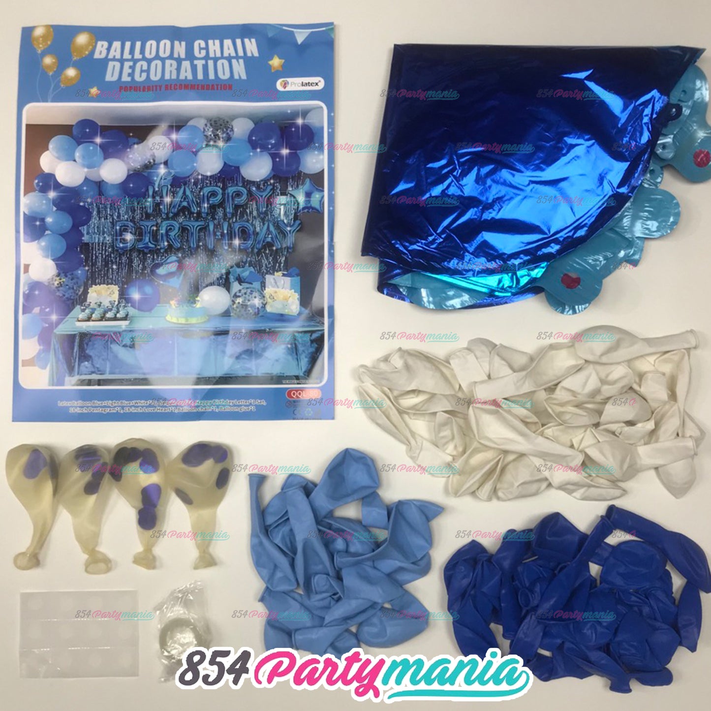 BALLOON GARLAND SETS-CURTAINBLUE-QQL-80