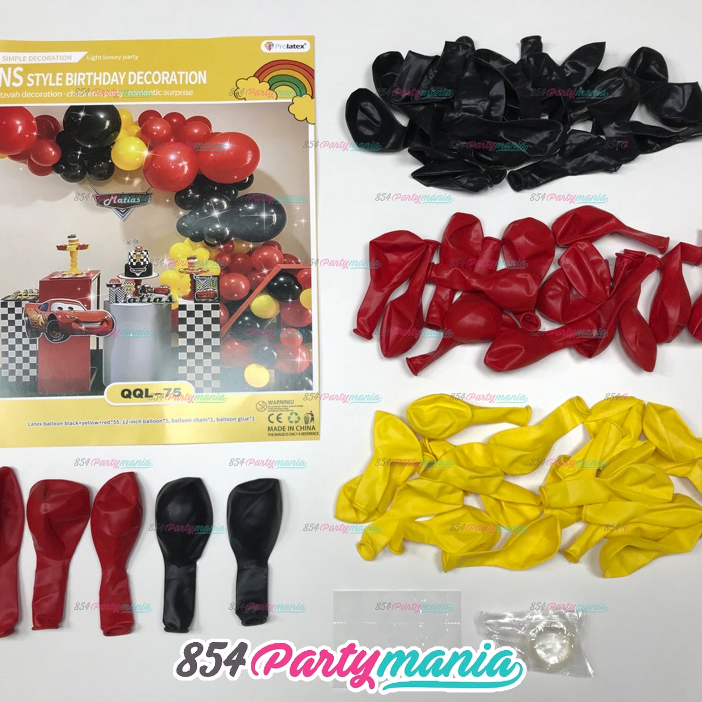 BALLOON GARLAND SETS-FLAMINGRED-QQL-75