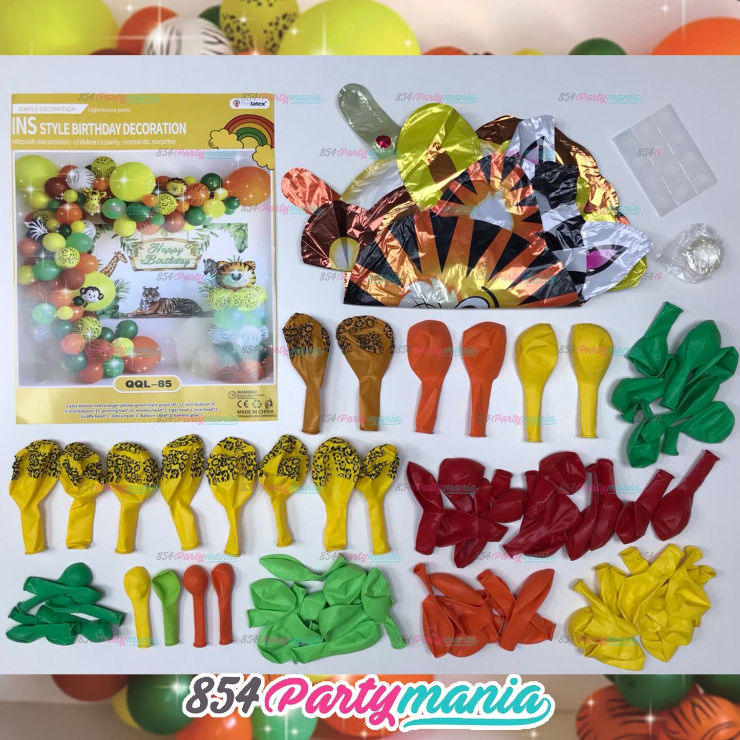 BALLOON GARLAND SETS-JUNGLESAFARI-QQL-85