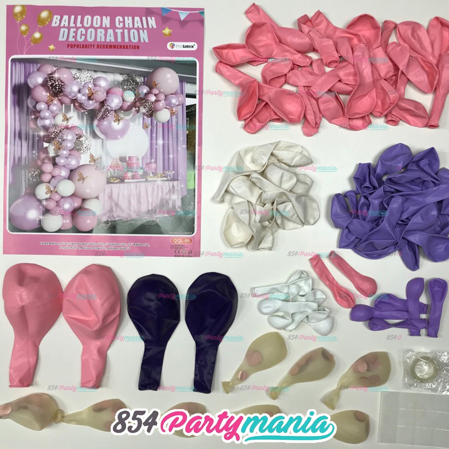 BALLOON GARLAND SETS-PERIWINKLE-QQL-86