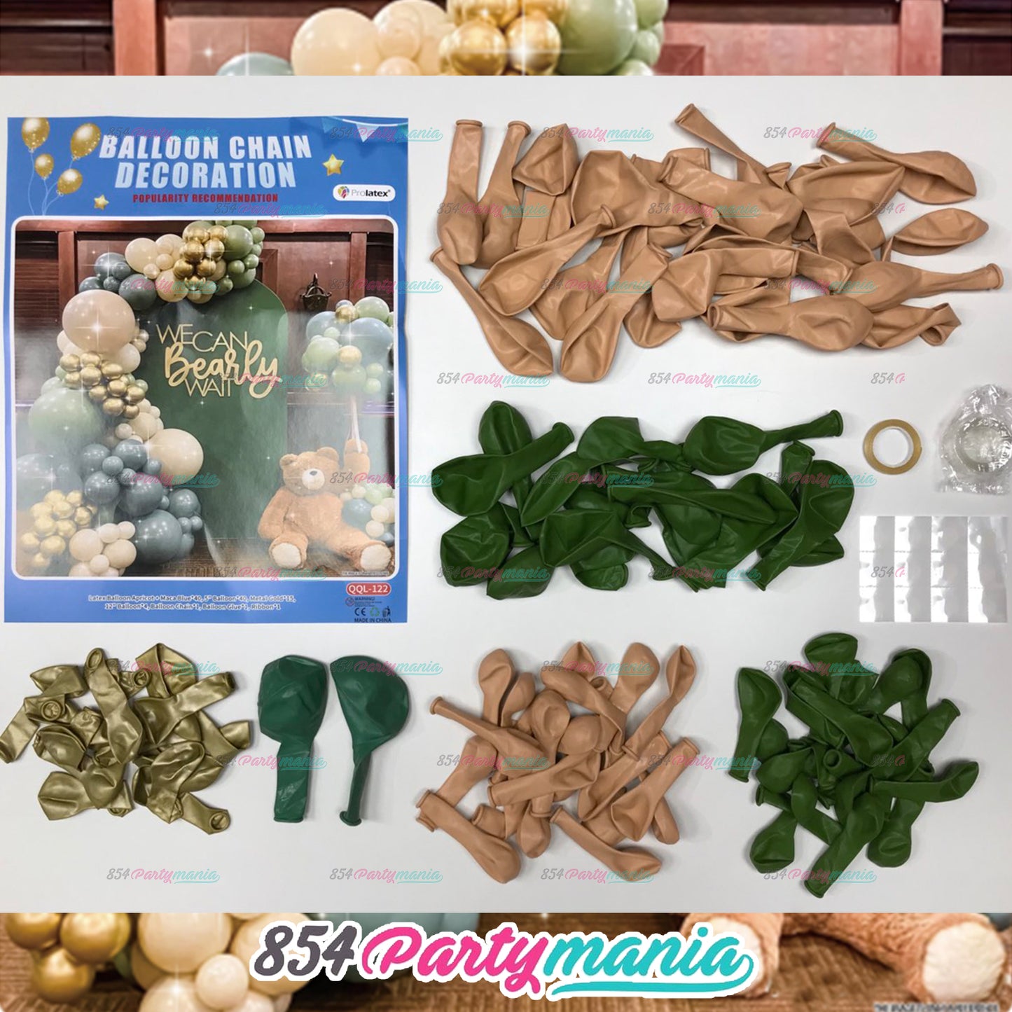 BALLOON GARLAND SETS-RETROMELLOW-QQL-122