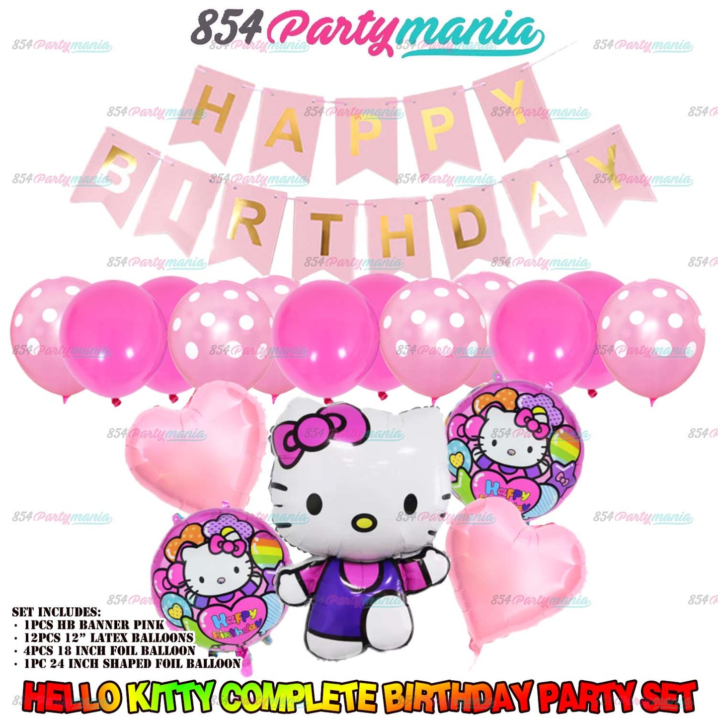 HELLO KITTY COMPLETE BIRTHDAY SET