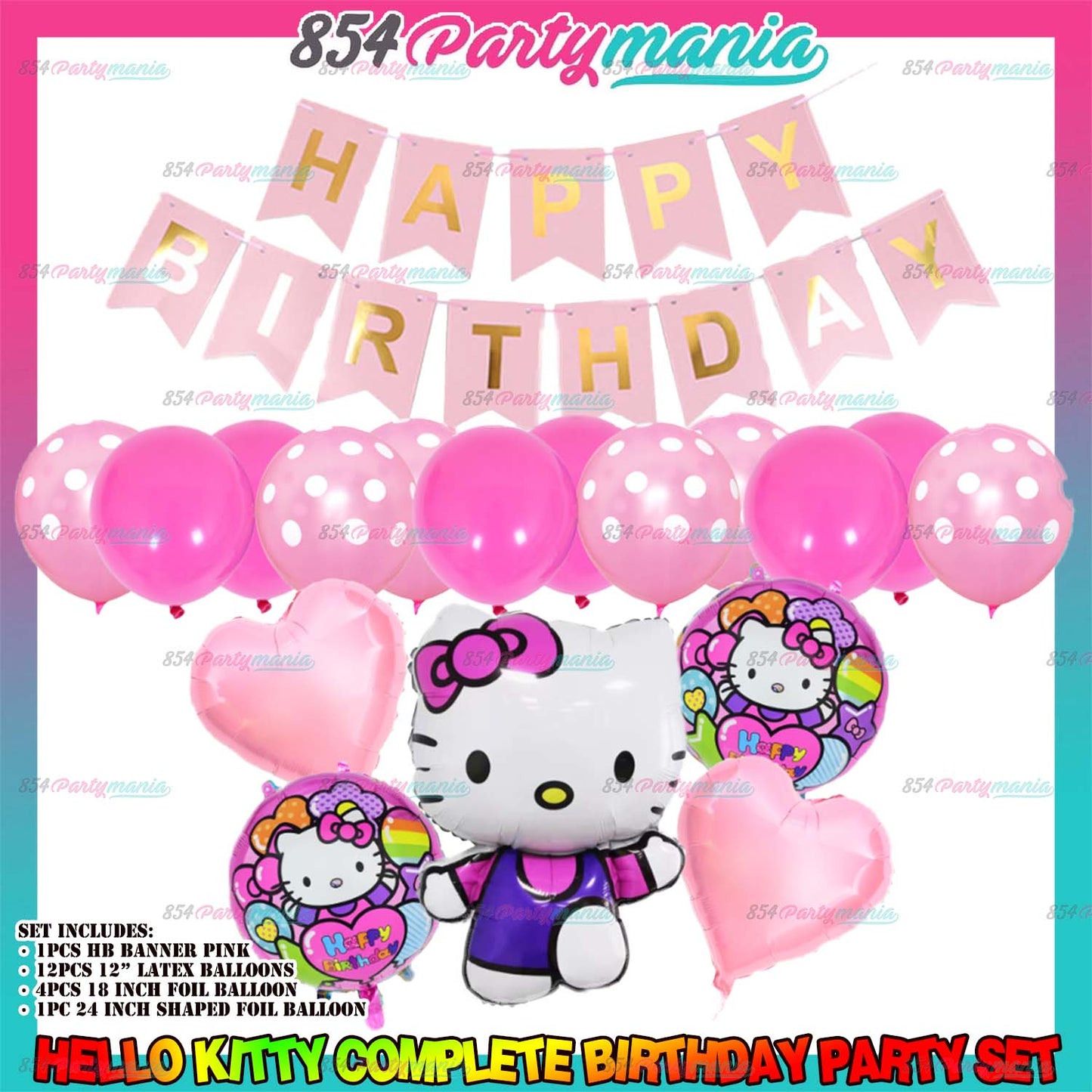 HELLO KITTY COMPLETE BIRTHDAY SET