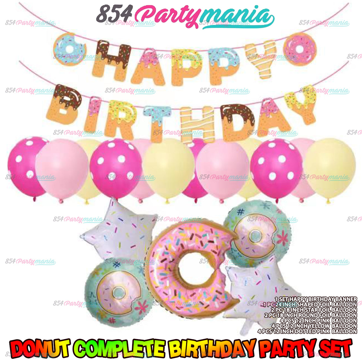 DONUT COMPLETE BIRTHDAY SET