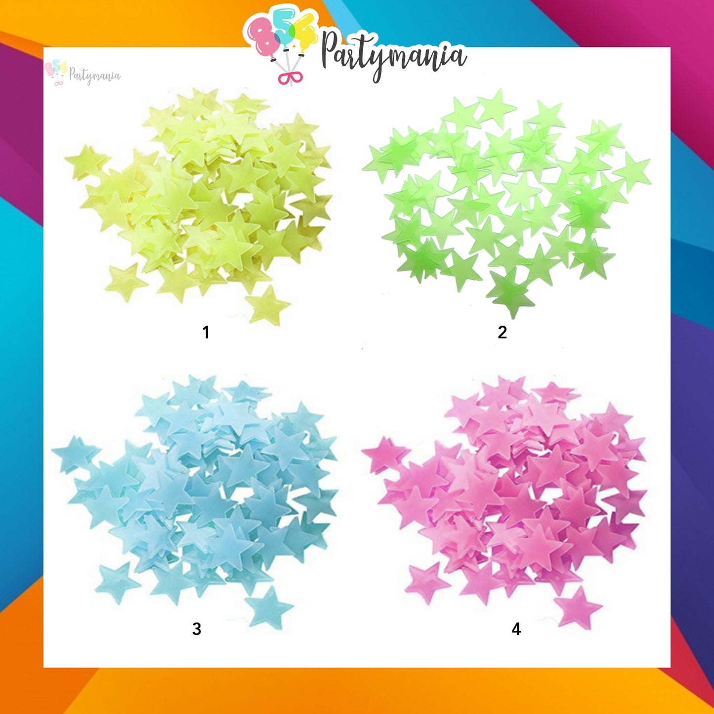 Toy Stars Glow in the dark wall decor