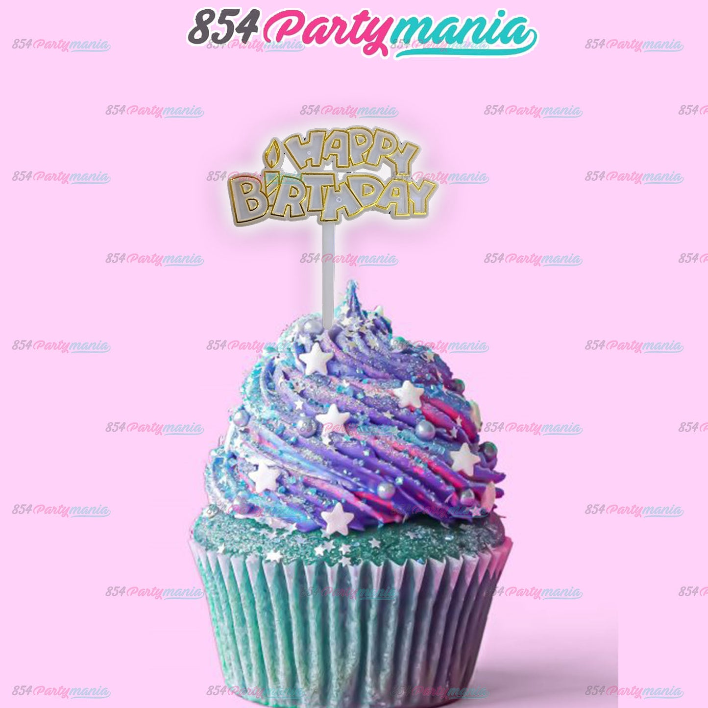 CAKE TOPPER HAPPY BIRTHDAY SMALL RANDOM ASSORTED