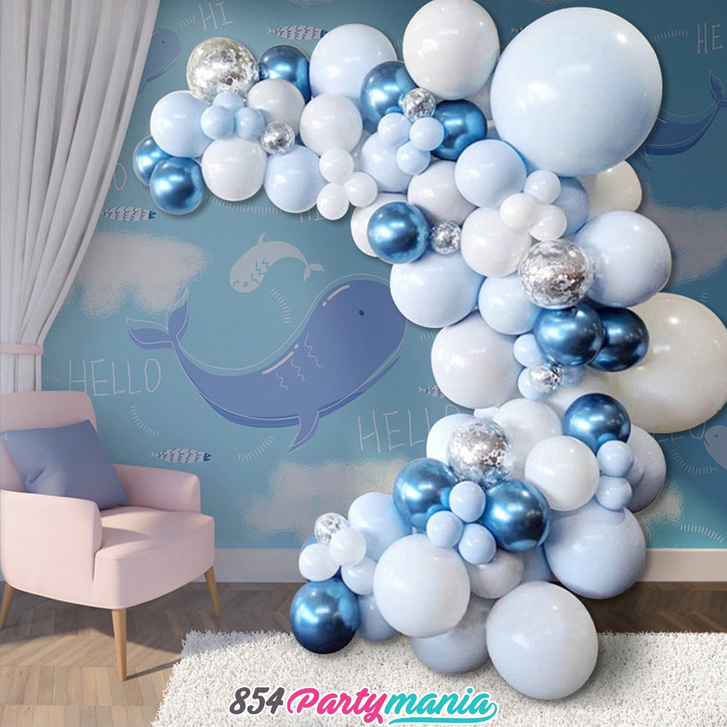BALLOON GARLAND SETS-MACARONBLUE-ASF010