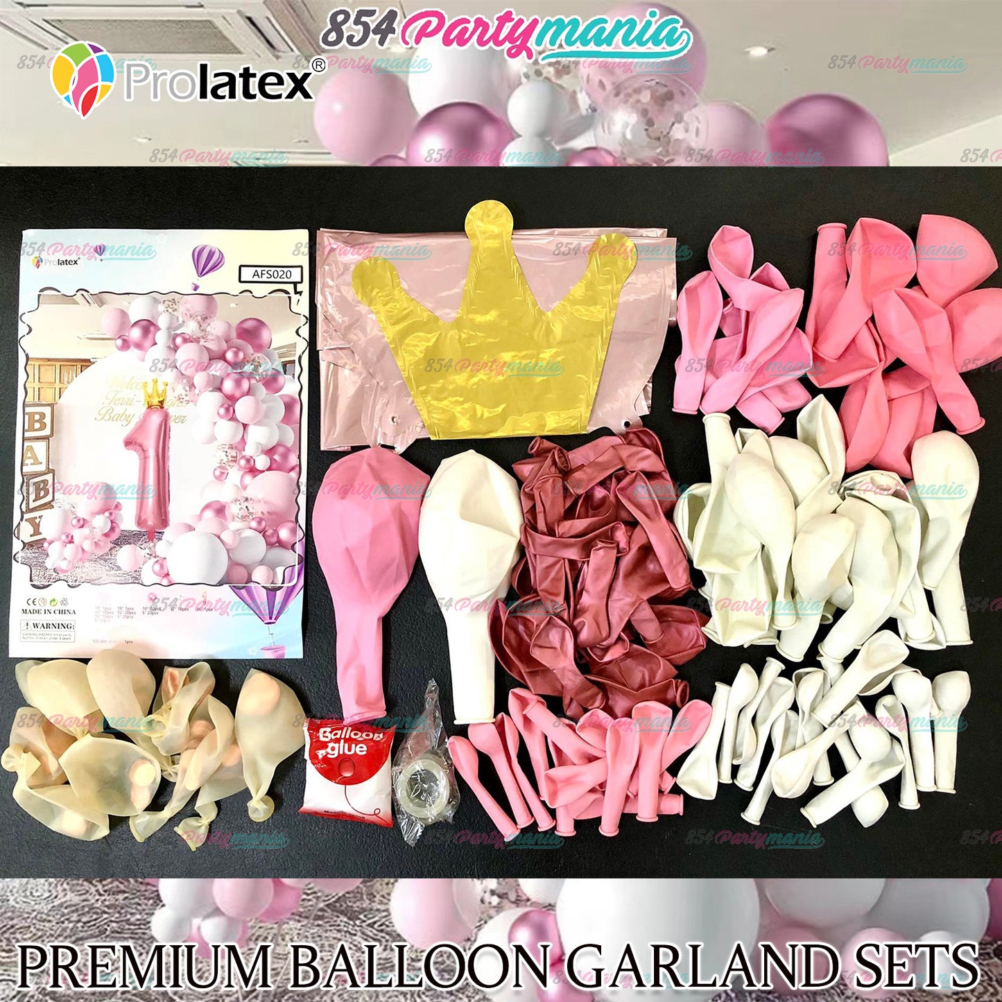 BALLOON GARLAND SETS-PINK-ASF020
