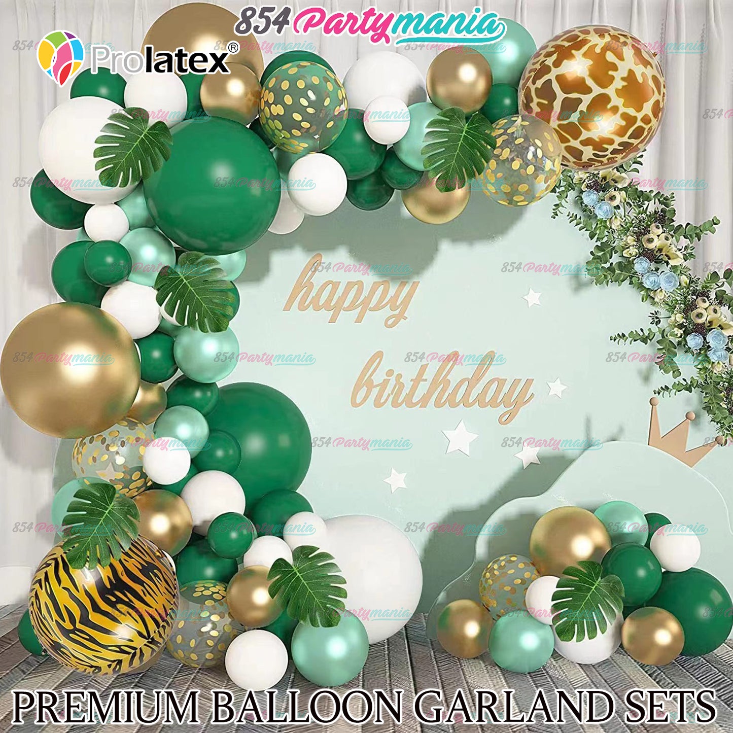 BALLOON GARLAND SETS-EMERALDGREEN
