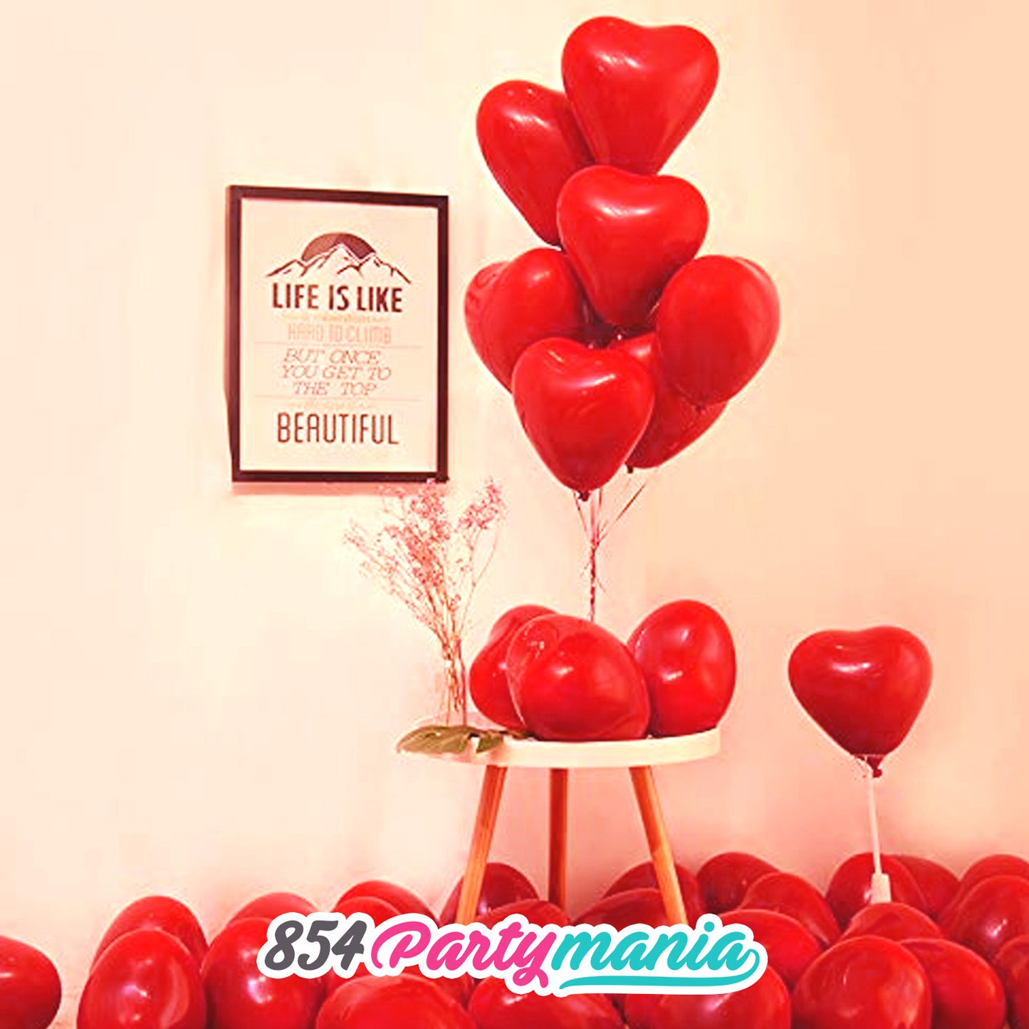 2024 VALENTINES 12" LATEX HEART BALLOONS THAILAND (3 bags min)