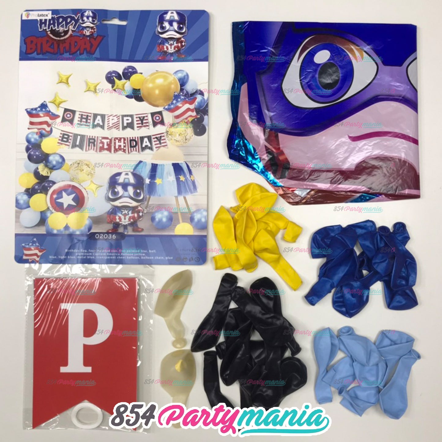 BALLOON GARLAND SETS-CAPTAINAMERICA-HY02036