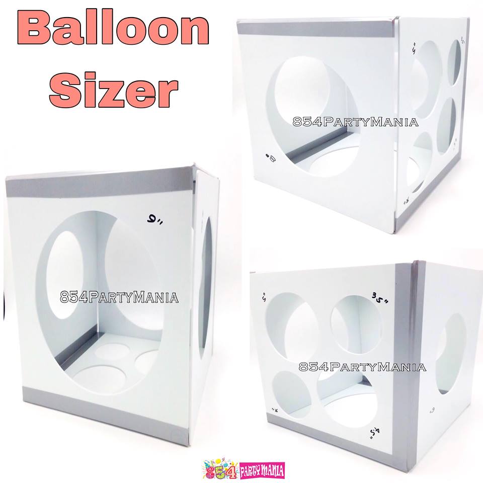 1set Plastic Balloon Sizing Box, Minimalist Clear Balloon Sizer Cube Box  For Balloon Decoration