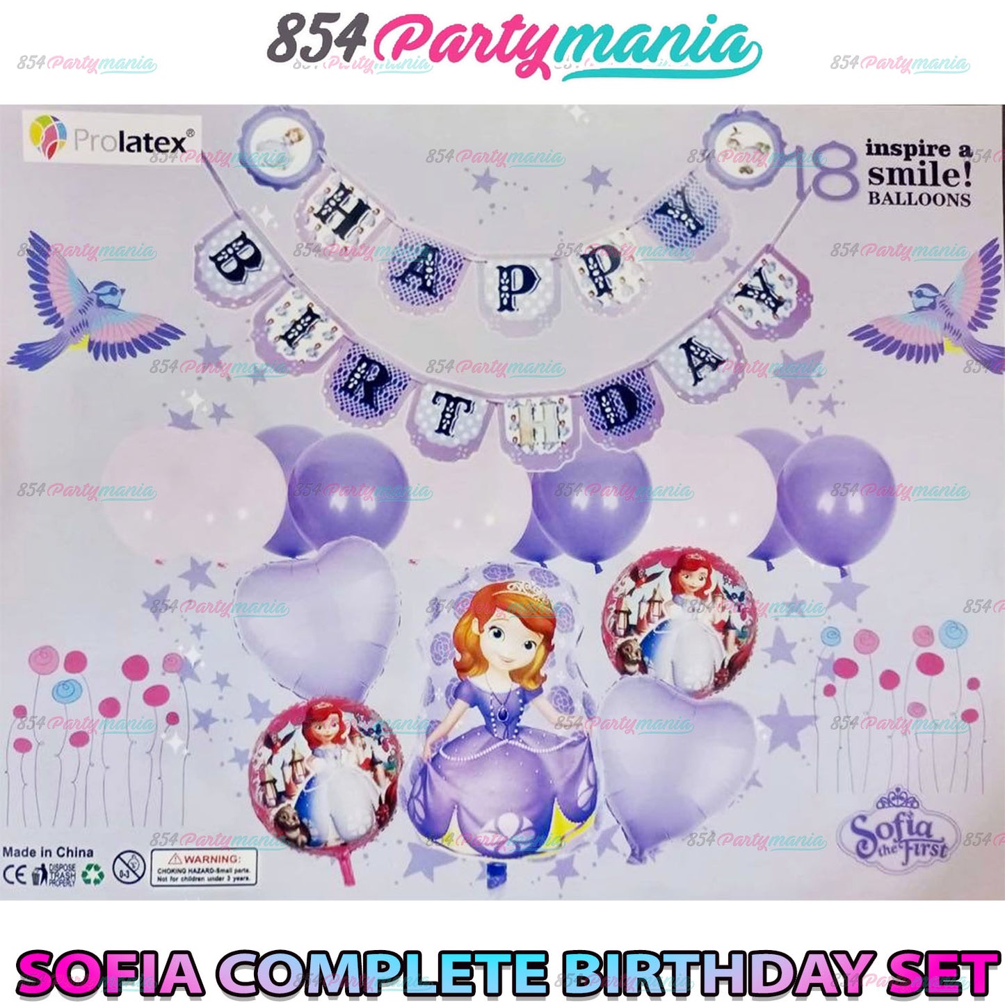 SOFIA BIRTHDAY PARTY SET