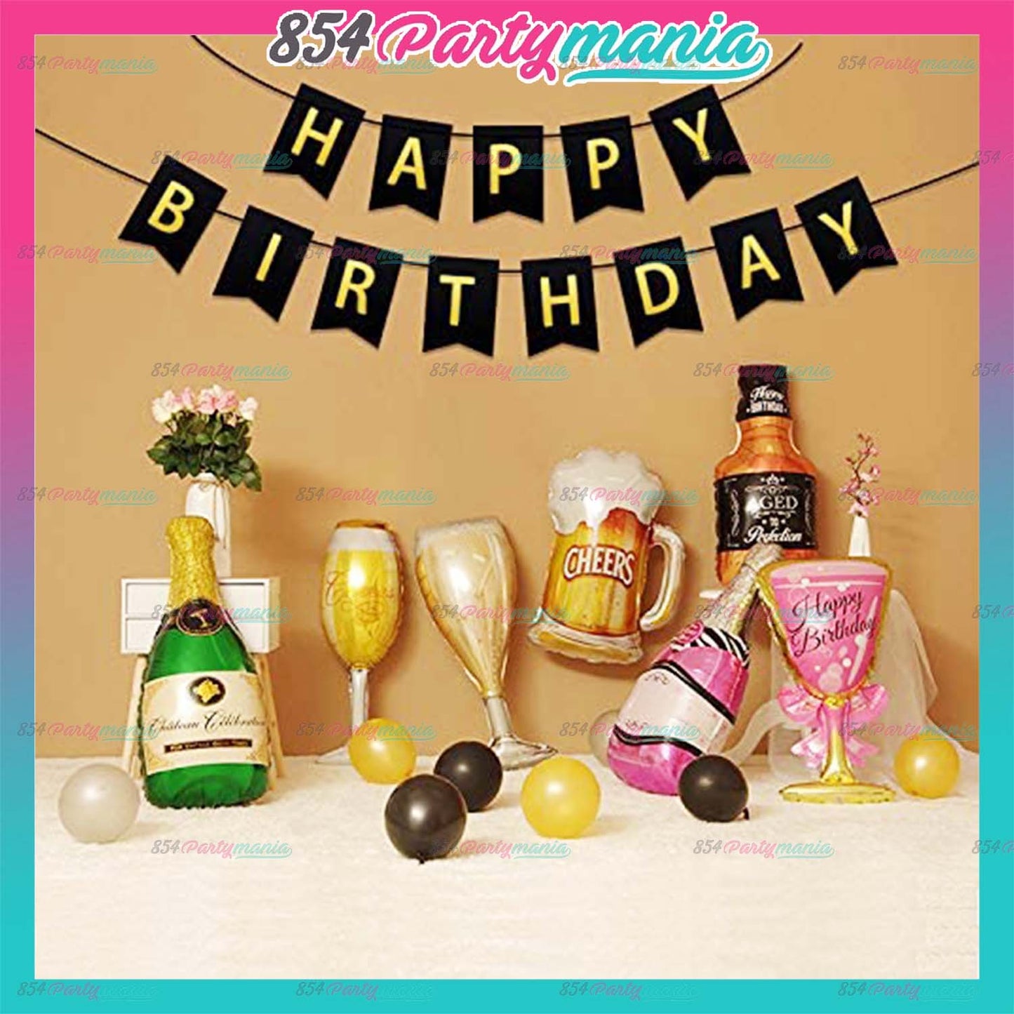 Mini Foil Balloons 14 inch (so;d by 50's)