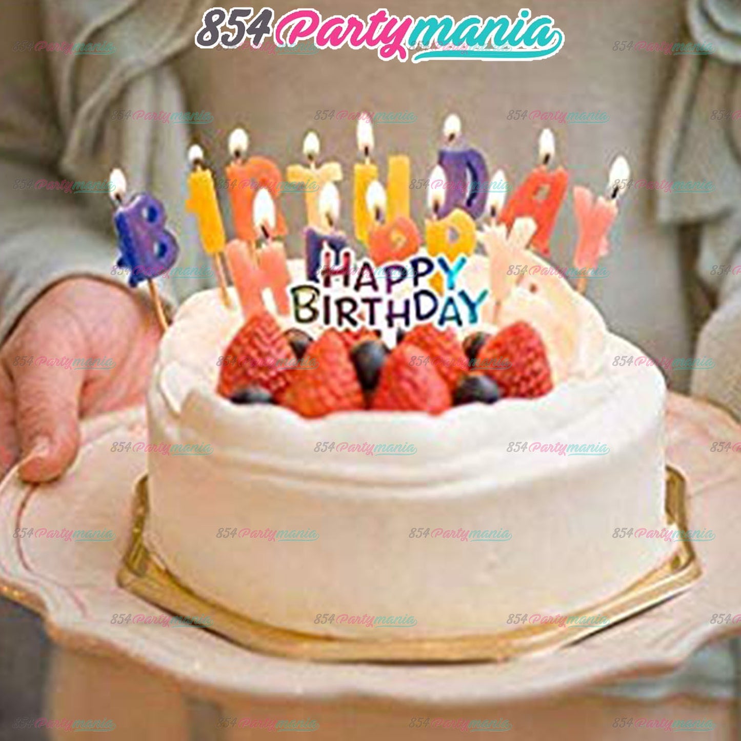 CAKE TOPPER HAPPY BIRTHDAY SMALL RANDOM ASSORTED