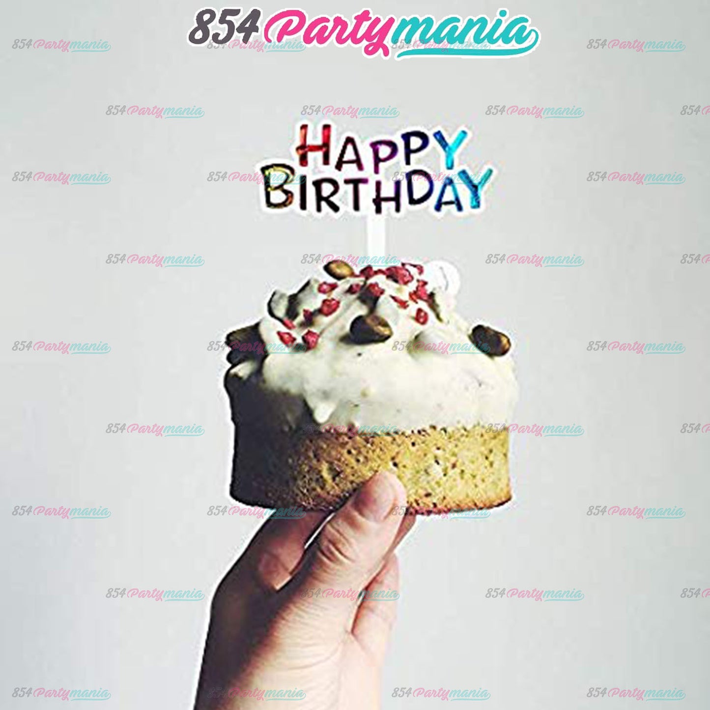 CAKE TOPPER HAPPY BIRTHDAY SMALL RANDOM ASSORTED