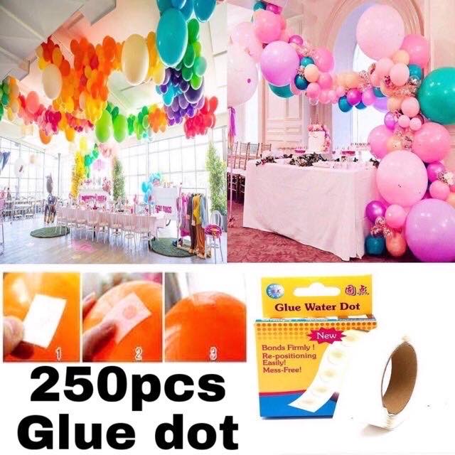 balloon glue dots box 250 dot