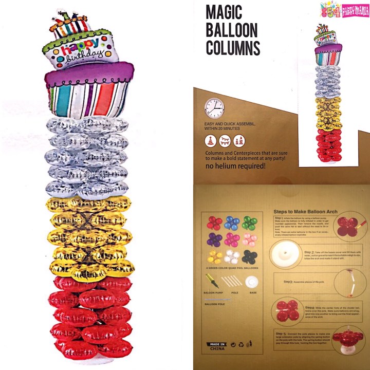 BALLOON PILLAR STAND (sold by 5's)