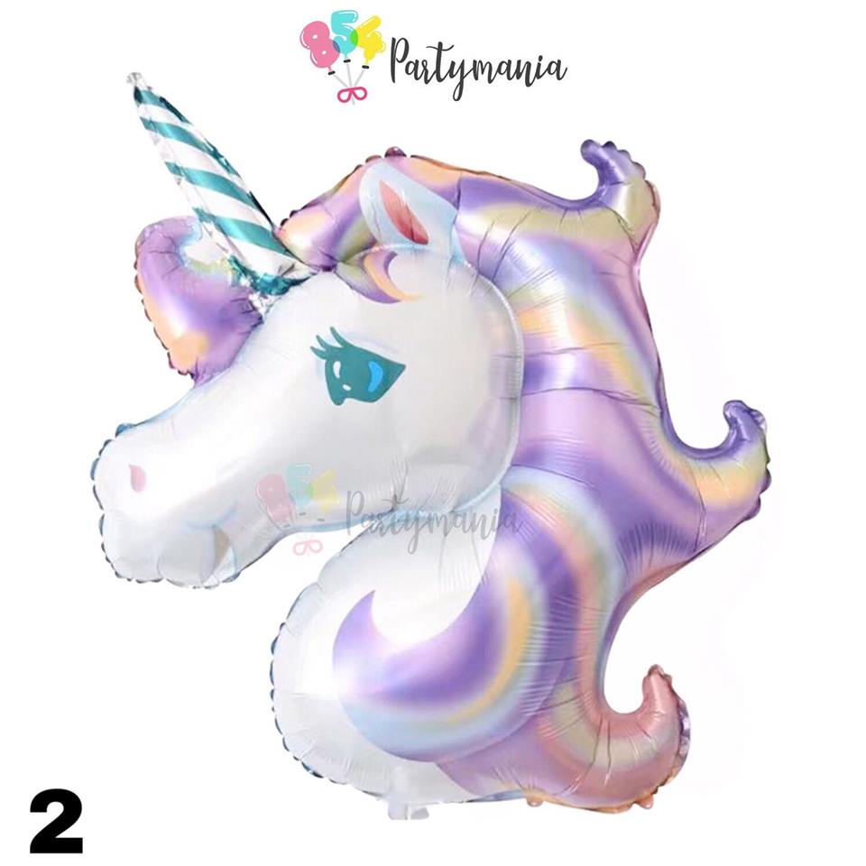UNICORN LIFE SIZE SHAPED FOIL CARDED (sold by 10's)