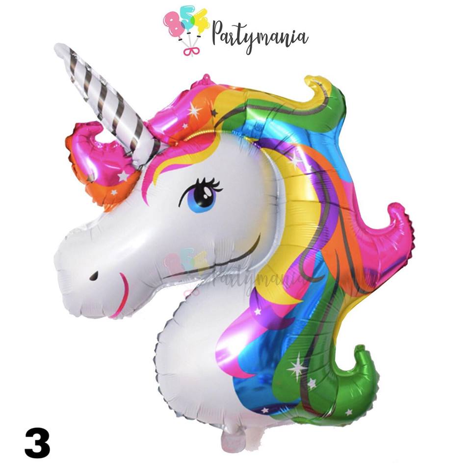 UNICORN LIFE SIZE SHAPED FOIL CARDED (sold by 10's)