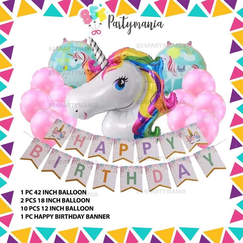 Unicorn Party Bundle Set (sold by 10's)