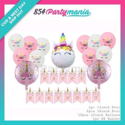 Unicorn Party Bundle Set (sold by 10's)