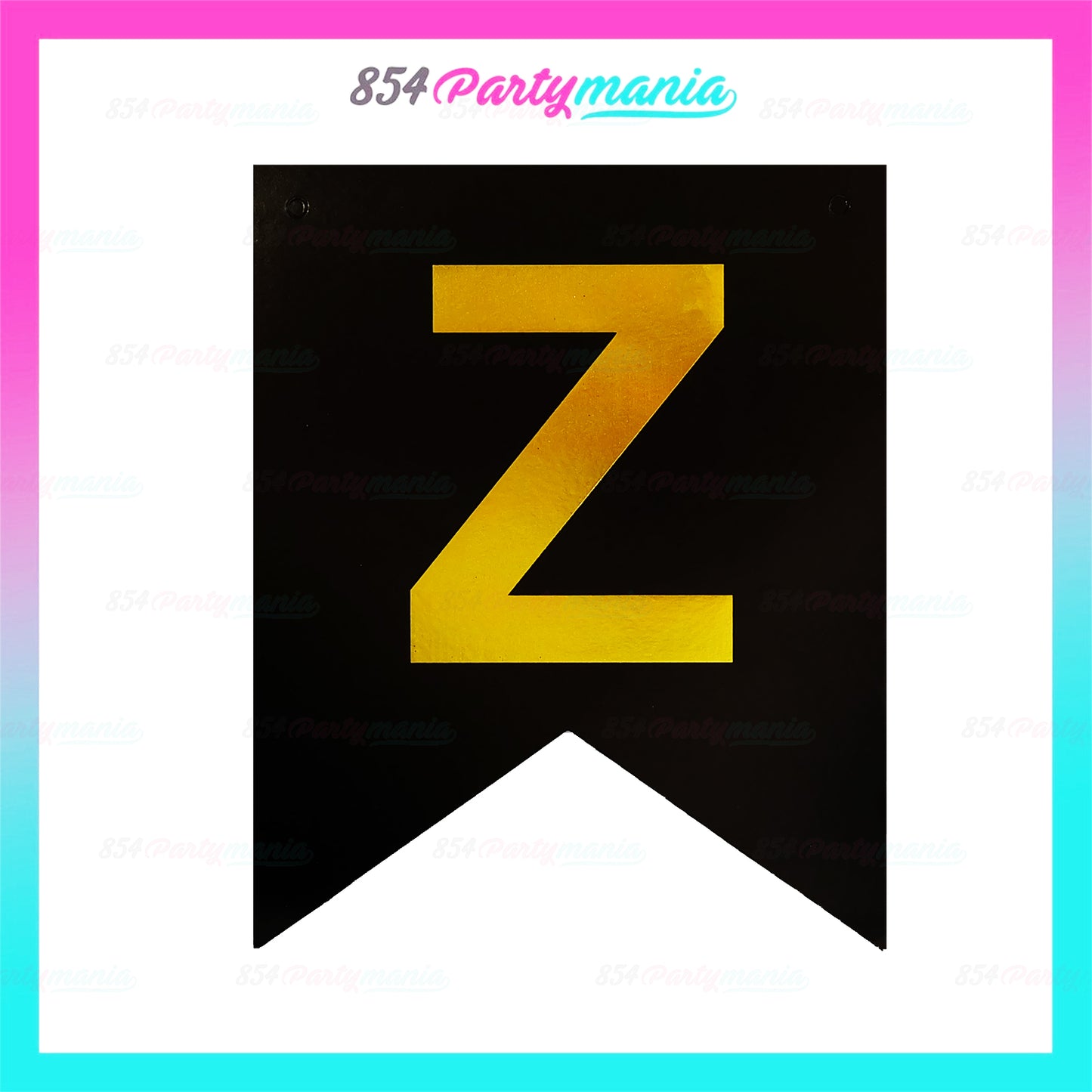 Letter and Number Banner Black (sold by 10's)