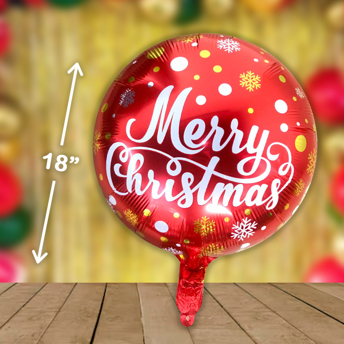 CHRISTMAS LIFE SIZE FOIL BALLOON SHAPED