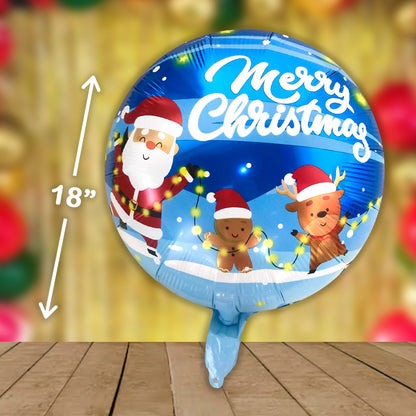 CHRISTMAS LIFE SIZE FOIL BALLOON SHAPED