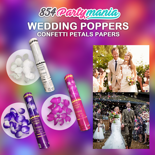 WEDDING POPPERS PETALS 30CM