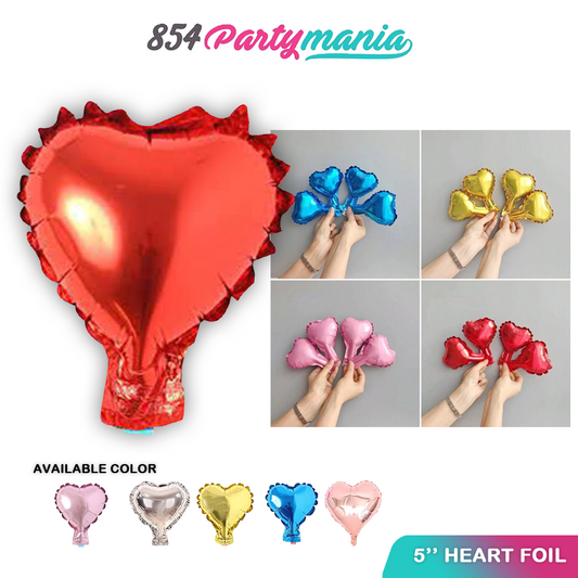 Heart Mini Foil Balloons Valentines