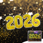 2026 NUMBER FOIL BALLOON 16 INCH