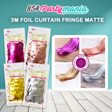 Matte Foil Curtain 3M [THICKER QUALITY] (5pcs min)