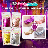 Matte Foil Curtain 3M [THICKER QUALITY] (5pcs min)