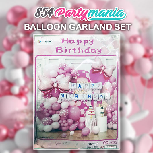 RIBBON BALLOON GARLAND SETS-QQL-025