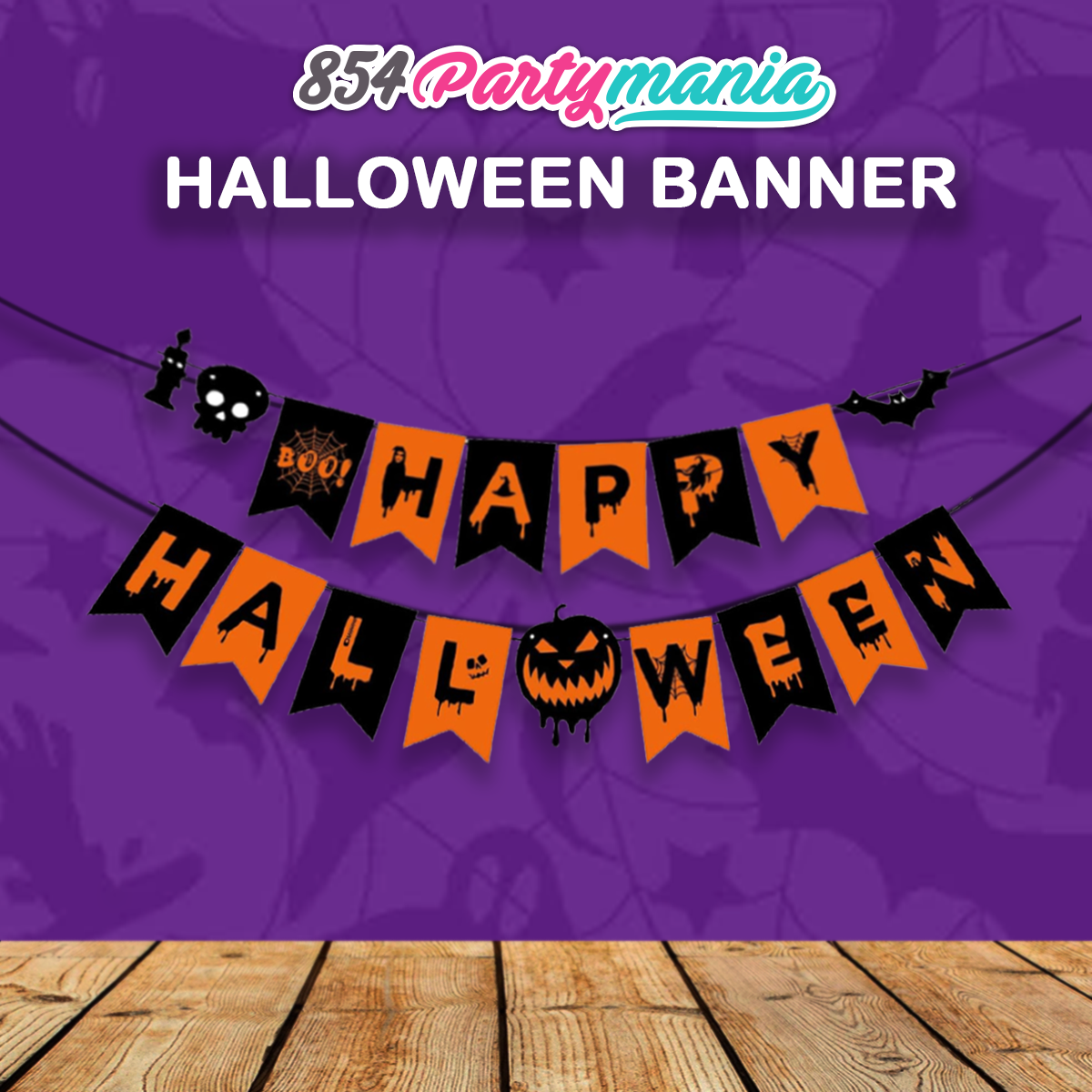 HAPPY HALLOWEEN BANNER AND BANDERITAS