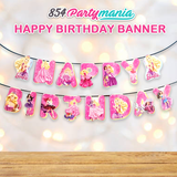 HAPPY BIRTHDAY BANNER BARBIE